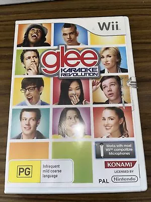 GLEE Karaoke Revolution Nintendo Wii PAL Game With Manual Free Postage • $9