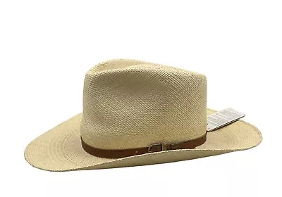 Bigalli Cowboy Australian TE Original Panama Hat Natural Straw Medium Gyuhji • $199.58