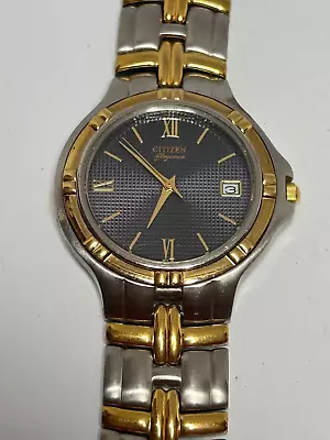 Working Vintage Men's Silver And Gold Citizen Elegance Quartz Watch EU • $60