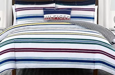 Tommy Hilfiger Multi Stripe Twin Comforter 2pc Set • $89.99