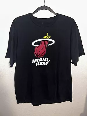 Dwyane Wade #3 Miami Heat NBA Fanatics Black Tee Shirt Jersey Men’s L • $16