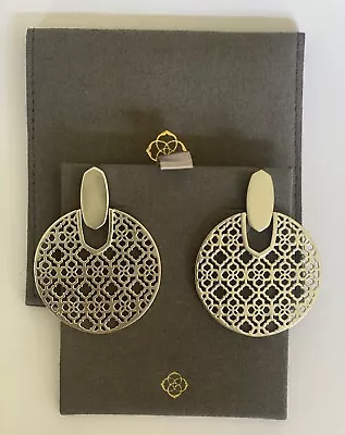 Kendra Scott Didi Filigree Earrings Rhodium  • £30