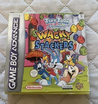 Tiny Toons Adventures Wacky Stackers GBA Game Boy Advance Boxed With Manual Rare • £49.99