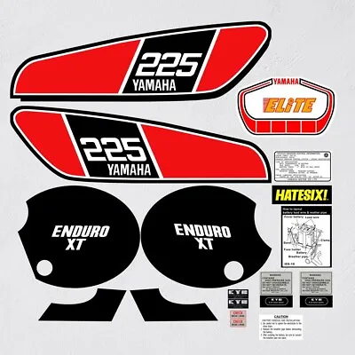 Sticker Emblem Yamaha XT 250 Model 225 Vintage Enduro Complete • $40