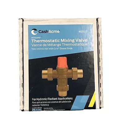 Cash Acme Heatguard Thermostatic Mixing Valve TMV HG110-HX With Sweat Ends (B) • $39.99