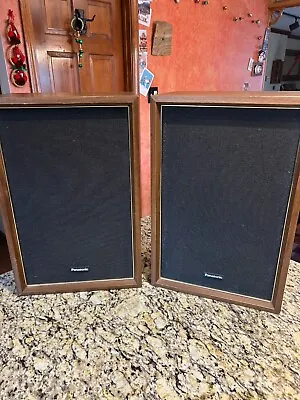 VINTAGE Pair Of PANASONIC SB-207 2-way Speakers EXC- • $37.50