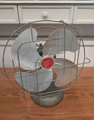 Vintage 1950s Working Super Lectric Caged Industrial Steam Punk Fan! • $69