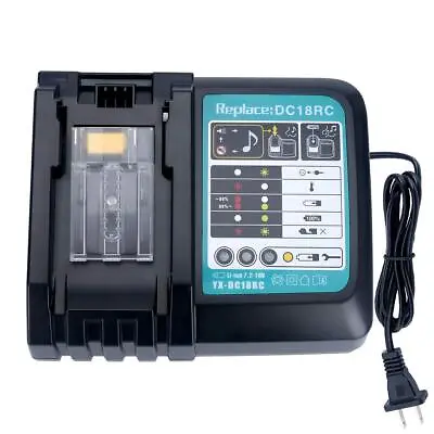 Lasica DC18RC 18 Volt 3.0A Rapid Li-ion Charger Replacement For Makita 14.4V ... • $23.79