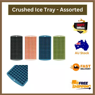 128 Grids Mini Ice Cube Tray Small Cubes Frozen Silicone Ice Cube Maker Mold • $3