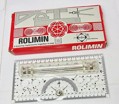 Vintage Rolinmin Daniliner Drawing Implement Ruler West Germany • $9.98