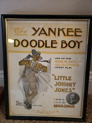 Vintage The Yankee Doodle Boy Musical Promo Classic Poster New York 1904 • $99.91