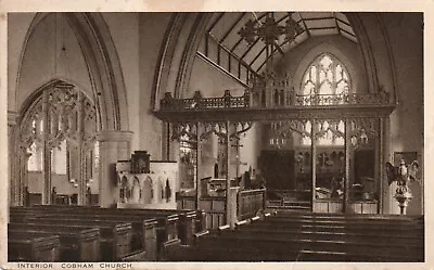 Surrey COBHAM Church Postcard Postally Used Stamp Postmark • £2.50