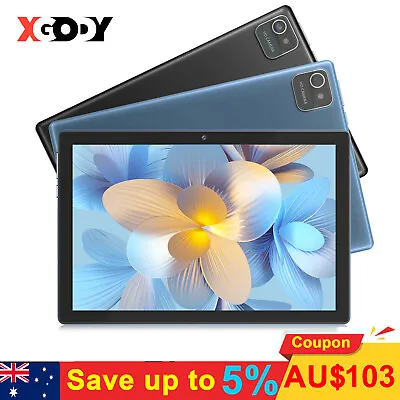 2023 NEW 10.1inch Android 11.0 Tablets PC 4GB+64GB WIFI Dual Camera Bluetooth AU • $108.99