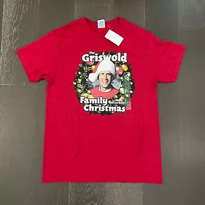 National Lampoon's Christmas Vacation T-Shirt Mens Medium Red Cotton Casual • $11.21