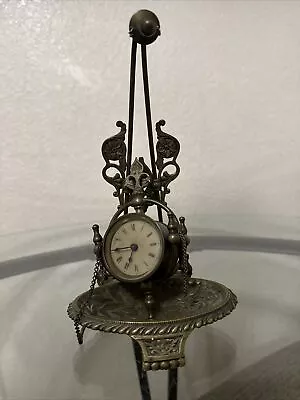 Trade Mark Parker Windup Brass Clock 44967 Patented Nov. 28 1876. • $395.49