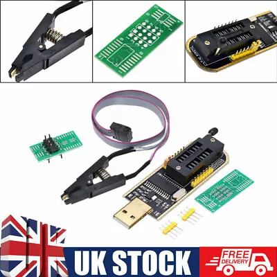 CH341A Series USB Programmer Burner Chip 24 EEPROM BIOS Writer 25 SPI Flash Chip • £11.95