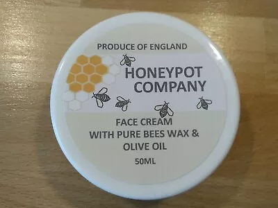 Natural Intensive Moisturising Face Cream With Pure Beeswax Olive Oil & Vit. E • £4.50