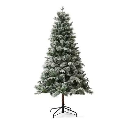 2.13m (7ft) Snowy White Balsam Fir Christmas Tree With Metal Stand P_43307890 • $220