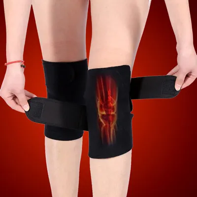 Electric Heated Knee Pad Brace Arthritis Pain Relief Warm Therapy Leg Wrap Belt • £5.26