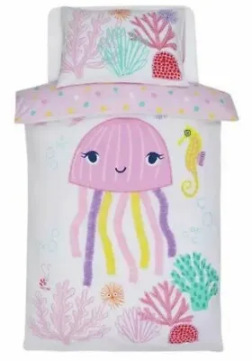 £10 • Buy Sainsbury’s Jellyfish Tassels Bed Set Toddler 3D Appliques 