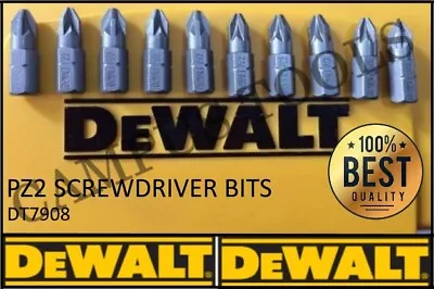 £3.65 • Buy 10 X Dewalt SCREW DRIVER BITS POZI PZ2 DRILL BITS Fits Makita Bosch Milwaukee S2