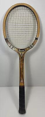 Custom Made Tad Davis Imperial Deluxe Dark Wooden Tennis Racket Vintage Display • $34.98