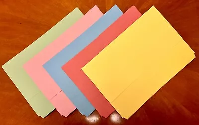A4 Foolscap Manilla Document Wallet Folder 5x Colours / 5x Pack • £3.99
