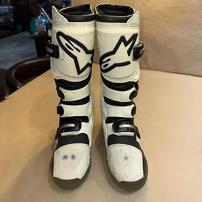 Alpinestars Tech 3 Enduro Boots White/Black Motocross Boots Size 10 Unused • $110