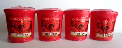 Yankee Candle True Rose Votives Samplers Set Lot Of 4 New Wrapped • £14.20