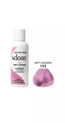 ADORE COLOR SEMI PERMANENT HAIR DYE 118ml - All Colours !! Free UK Postage !! • £9.95