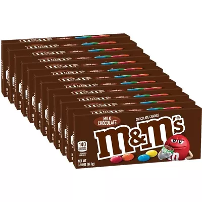 M&M'S Milk Chocolate Candy Movie Theater Box 3.10 Ounce (Pack Of 12) • $22.32