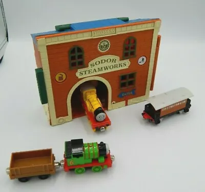 Thomas The Tank Engine Fold Out Sodor Steam Works Gullane Percy Molly (BE-91) • $25
