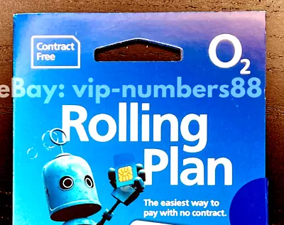 NEW LATEST ROLLING PLAN O2 Sim Card 200GB PAYG 2G/3G/4G/5G Pay As You Go • £0.99