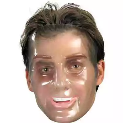 Transparent Young Man Mask Fancy Dress Up Halloween Adult Costume Accessory • $14.77