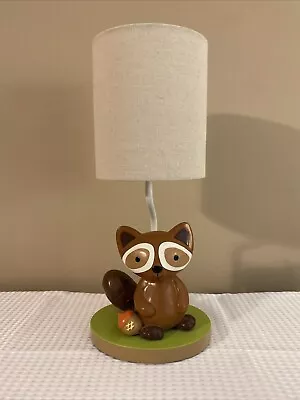 Lambs & Ivy Raccoon Children Table Lamp • $24.99