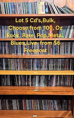 Cd'sBulkChoose From 100+Oz Rock Rare PopMetalBluesLiveVintageExc Lot 5 • $8