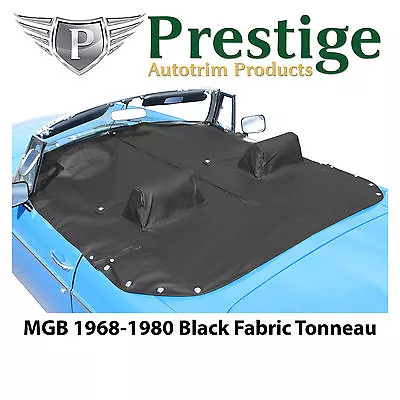 MGB Tonneau Cover Black Fabric Canvas With Headrest Pockets 1968-1980 • $365