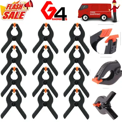 6-36 Pcs 3  Market Stall Spring Clamps Large Plastic Heavy Duty Clips New • £4.99