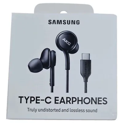 Genuine Samsung Corded AKG Type-C Earphones - Black (S23/S23+/S23 Ultra/Note 20) • $35.95