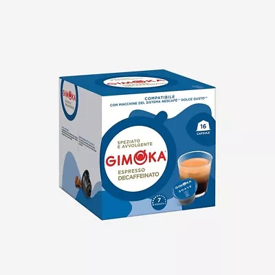 GIMOKA Dolce Gusto ESPRESSO DECAF Coffee Pods 16ct.-—NO BOX— SHIPS FREE • $16.55