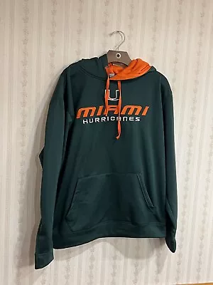 Miami Hurricanes Hoodie Men’s Size XL Stadium Athletics Green NCAA • $20