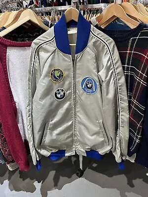 Vintage BMW Motorcycle Light Weight Windbreaker Bomber Jacket Swift Accessories • $199.99