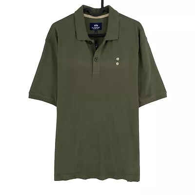 LA MARTINA Green Cotton Piquet Short Sleeves Polo Shirt Size XL • $33.46