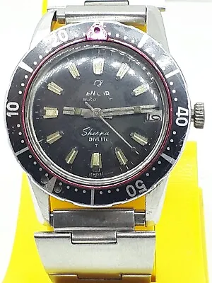 Vintage Enicar Sherpa Divette Diver Watch Seapearl 600 Rare Super Compressor • $1319.12
