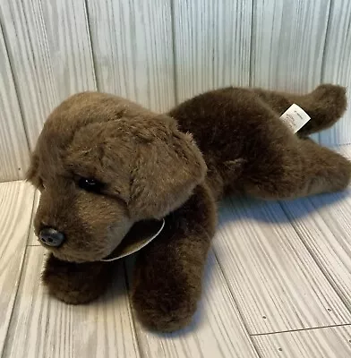 Yomiko Classics Chocolate Lab Labrador Soft Plush Puppy Dog Realistic Russ 12” N • $12.99