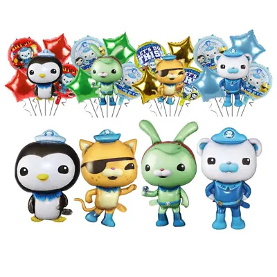 Ocean Adventure With The Octonauts Cartoon Aluminum Foil Balloons For A Fun • $14.21