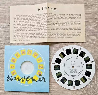 VINTAGE MEOPTA DENMARK VIEWMASTER TYPE REEL 1960's RARE 1965 CZECHOSLOVAKIA Q056 • $8.64