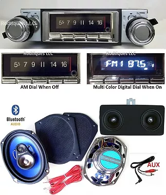 1970-1972 Cutlass Bluetooth Stereo Radio + Dash Speaker + 6 X 9's USA 740 • $536