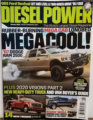 Diesel Power Jan 2020 Dodge Ram 2500 Mega Cab Longbed Truck World FREE SHIPPING • $14.99