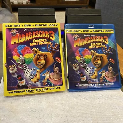 Madagascar 3: Europes Most Wanted (Blu-ray/DVD 2012 2-Disc Set) • $3.05